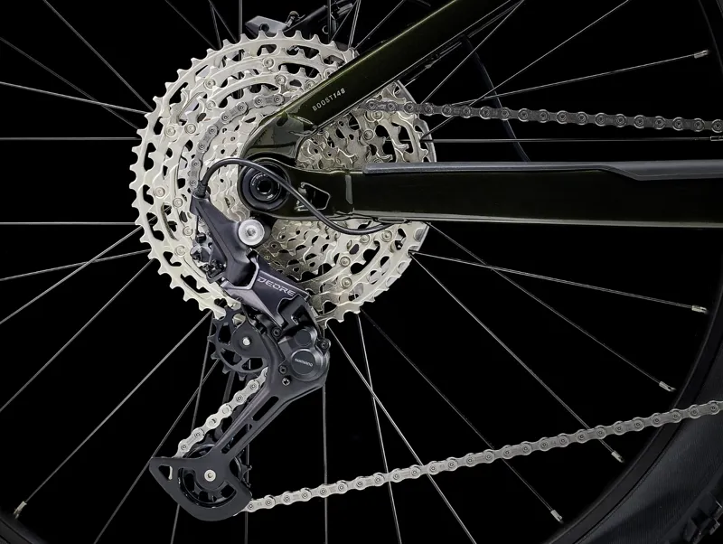 Trek Rail 9.5 Gen 4 Full Suspension Electric Mountain Bike 2025 in Black Olive-9